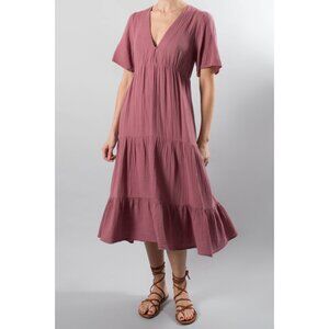 Xirena Cotton Dress in Pink, Size XS